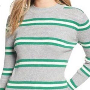 BP. Crewneck Striped Sweater Cotton Blend